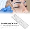 20pcs Eyebrow Template Rule, Transparent Foldable Eyebrow Template Ruler for Home Travel and Beauty Salon, Eyebrow Mapping Kit for Woman Makeup view 4