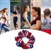 Pride of Puerto Rico Flag Hair Scrunchies Elastic Hair Bands Hair Ties Ropes Ponytail Holders for Women Great Gift view 2