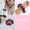 Pride of Puerto Rico Flag Hair Scrunchies Elastic Hair Bands Hair Ties Ropes Ponytail Holders for Women Great Gift view 3
