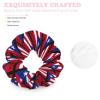 Pride of Puerto Rico Flag Hair Scrunchies Elastic Hair Bands Hair Ties Ropes Ponytail Holders for Women Great Gift view 4