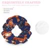 Dachshund Dog Print Blue Hair Scrunchies Elastic Hair Bands Hair Ties Ropes Ponytail Holders for Women Great Gift view 4