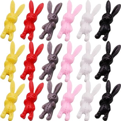 FRCOLOR 60pcs Bunny Nail Art Charms Cute Decor for Women Nail Ornaments Unique Decorations for Creative Manicure Designs