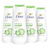 Dove Body Wash Refreshing Cucumber and Green Tea 4 Count Refreshes Skin Cleanser That Effectively Washes Away Bacteria While Nourishing Your Skin 20 oz view 1