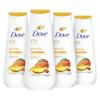 Dove Body Wash Glowing Mango & Almond Butter 4 Count for Renewed, Healthy-Looking Skin Gentle Skin Cleanser with 24hr Renewing MicroMoisture 20 oz view 1