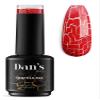 Dan's Nails 15ml Valentine Red Crackle Effect for Gel Polish. Soak Off UV/LED for Professional Salon Nail Tech or Home Nail Art view 1