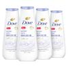 Dove Limited Edition Body Wash Winter Care 4 Count for Renewed, Healthy-Looking Skin with 24hr Renewing MicroMoisture Gentle Cleanser Instantly Moisturizes Dry Skin 20 oz view 1