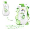 Dove Body Wash with Pump 3 Count Refresh Cucumber and Green Tea for 24hr Lotion-Soft Skin Moisturizing Skin Cleanser with No Sulfates No Parabens view 3