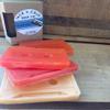 Cassette tape soap bar: old school mixed tape soap valentine's gift, easter gift, stocking stuffer gift soap (red & orange, citrus) view 2