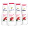 Dove Body Wash Rejuvenating Pomegranate & Hibiscus 4 Count for Renewed, Healthy-Looking Skin Gentle Skin Cleanser with 24hr Renewing MicroMoisture 20 oz view 1