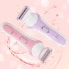 Bella Ciao Electric Shaver for Women, Cordless Full-Body Hair Trimmer, Straight and Curved Blades with Floating Foil, Includes Trimming Guide and Cleaning Brush, Batteries Not Included, Purple view 2