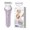 Bella Ciao Electric Shaver for Women, Cordless Full-Body Hair Trimmer, Straight and Curved Blades with Floating Foil, Includes Trimming Guide and Cleaning Brush, Batteries Not Included, Pink view 2