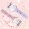 Bella Ciao Electric Shaver for Women, Cordless Full-Body Hair Trimmer, Straight and Curved Blades with Floating Foil, Includes Trimming Guide and Cleaning Brush, Batteries Not Included, Pink view 4