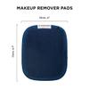 Dock & Bay Reusable Makeup Pads - Face & Skin Cleaner - Ultra Soft, Washable - 3 Pack with Included Wash Bag - (12x10cm) - Nautical Navy view 3