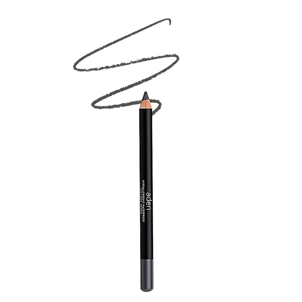 ADEN Eyeliner Pencil  Durable  Hypoallergenic & Waterproof  Oil free and Highly Pigmented (03 GRANITE)