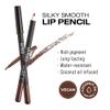 KISS NEW YORK Professional Slim Lip Pencil, Creamy Soft Lip Liner, Smooth Long-Lasting Rich Lip Color, Natural Lip Makeup, Water-Resistant Lip Crayon (Coffee Brown) view 4