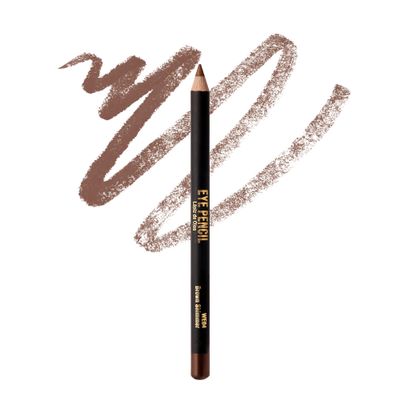 KISS NEW YORK Professional Slim Eye Pencil, Creamy Soft Eye Liner, Smooth Long-Lasting Rich Eyeline Color, Natural Eye Makeup, Water-Resistant (Brown Shimmer)