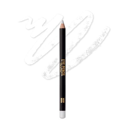 KISS NEW YORK Professional Slim Eye Pencil, Creamy Soft Eye Liner, Smooth Long-Lasting Rich Eyeline Color, Natural Eye Makeup, Water-Resistant (White)
