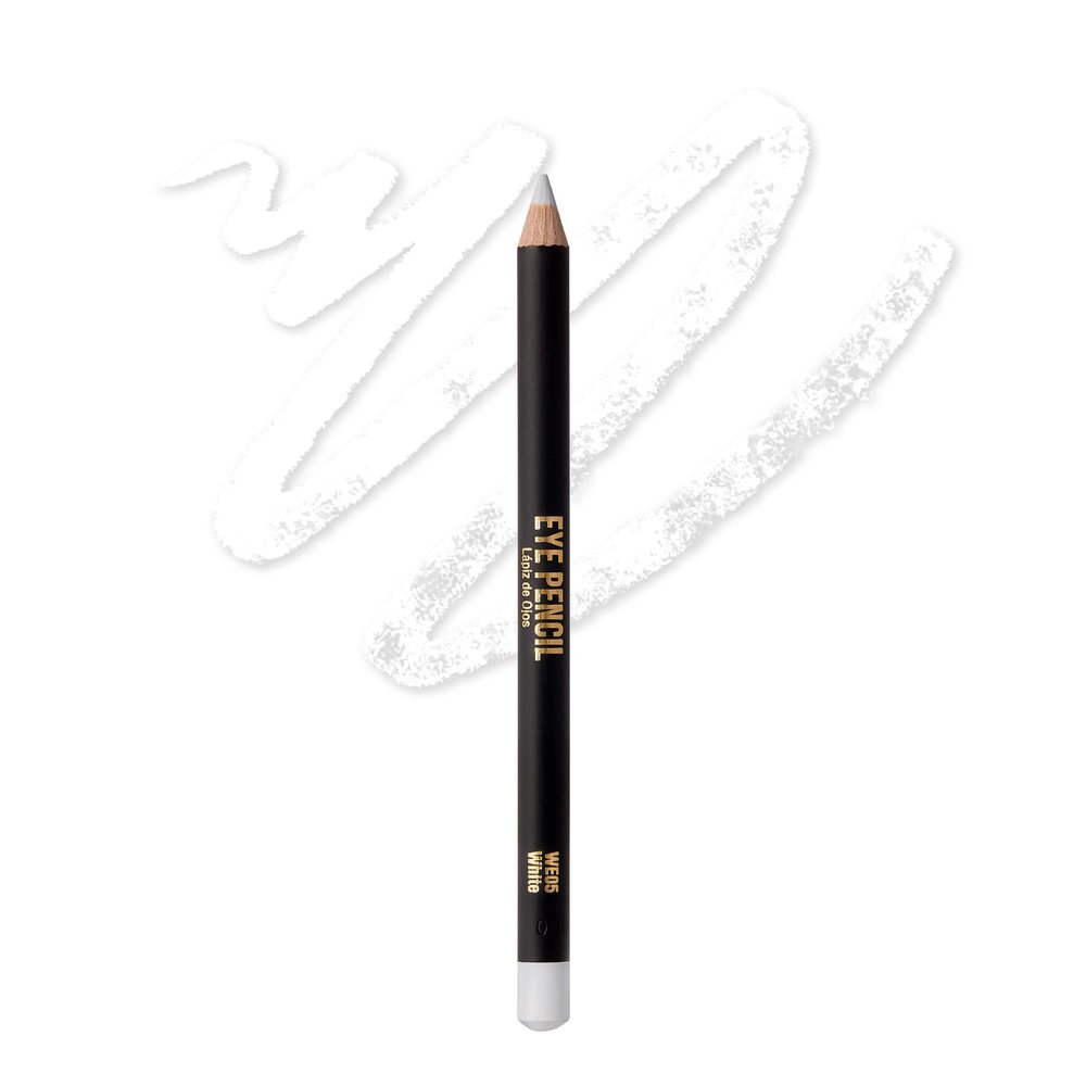 KISS NEW YORK Professional Slim Eye Pencil, Creamy Soft Eye Liner, Smooth Long-Lasting Rich Eyeline Color, Natural Eye Makeup, Water-Resistant (White)