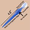 ALAZCO 30 pc Eyebrow Razor Precision Shaver Facial Exfoliating Dermaplaning Tool Peach Fuzz Face Brow Touch-Up Shaper Lip Bikini Area Razor Trimmer Washable Reusable Women Men - Blue view 2