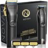 Novah Professional Hair Clippers for Men, Professional Barber Clippers and Trimmer Set, Mens Cordless Hair Clipper for Barbers Haircut Fading Kit Fade - Gold view 1