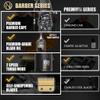 Novah Professional Hair Clippers for Men, Professional Barber Clippers and Trimmer Set, Mens Cordless Hair Clipper for Barbers Haircut Fading Kit Fade - Gold view 3