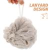 GLEAVI 6pcs Portable Bathing for Daily Use Convenient Shower Sponges for Exfoliating Skin and Deep Cleansing Travel-Friendly Loofah Khaki view 4