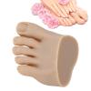 Fake Foot Model, Silicone Practice Foot, Nail Practice Training Foot Half Foot Mannequin, Fake Training Foot, Flexible Movable Soft Silicone Fake Foot Tool for Nails Training Display (Left) view 2