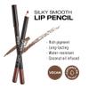 KISS NEW YORK Professional Slim Lip Pencil, Creamy Soft Lip Liner, Smooth Long-Lasting Rich Lip Color, Natural Lip Makeup, Water-Resistant Lip Crayon (Cappuccino) view 4