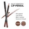 KISS NEW YORK Professional Slim Lip Pencil, Creamy Soft Lip Liner, Smooth Long-Lasting Rich Lip Color, Natural Lip Makeup, Water-Resistant Lip Crayon (Sienna Brown) view 4