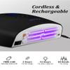 DORAGYM UV LED Nail Lamp, Cordless Gel Polish Dryer for Professional Gel Manicures - Black view 4