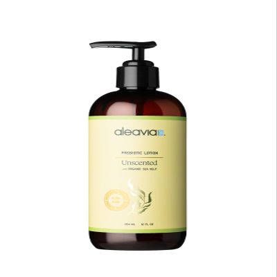 Aleavia Unscented Prebiotic Body Lotion  Fragrance-Free, All-Natural Moisturizing Body Lotion  Sulfate-Free Lotion for Sensitive Skin  12 Oz