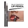 KISS NEW YORK Professional Slim Lip Pencil, Creamy Soft Lip Liner, Smooth Long-Lasting Rich Lip Color, Natural Lip Makeup, Water-Resistant Lip Crayon (Black) view 3