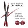 KISS NEW YORK Professional Slim Lip Pencil, Creamy Soft Lip Liner, Smooth Long-Lasting Rich Lip Color, Natural Lip Makeup, Water-Resistant Lip Crayon (Burgundy) view 4