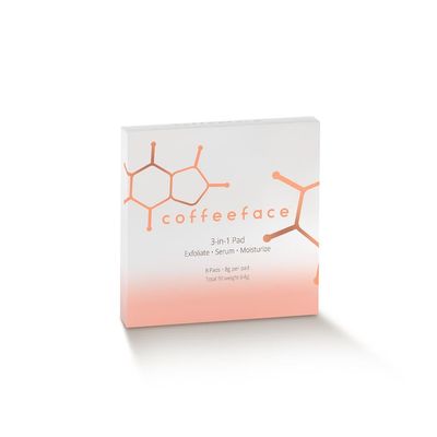Coffeeface Anti-Aging Moisture Pads with Exfoliation and Hydration | 3-in-1 Textured Skin Treatment | Hypoallergenic for All Skin Types | 8 Count |