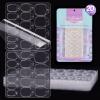BTArtbox Adhesive Tabs for Press On Nails - 20 Sheets, 15 Sizes, Ultra Thin & Waterproof Stickers for Fake Nails, 600PCS Double Sided Jelly Sticky Tabs for Manicure view 1