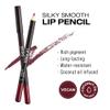 KISS NEW YORK Professional Slim Lip Pencil, Creamy Soft Lip Liner, Smooth Long-Lasting Rich Lip Color, Natural Lip Makeup, Water-Resistant Lip Crayon (Soft Plum) view 4