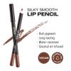 KISS NEW YORK Professional Slim Lip Pencil, Creamy Soft Lip Liner, Smooth Long-Lasting Rich Lip Color, Natural Lip Makeup, Water-Resistant Lip Crayon (Brown) view 4
