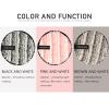 Vtrem 3 Colors Reusable Makeup Remover Pads Soft Facial Cleaning Puffs Towels Face Eye Lip Remover Pads Double-Side Washable Make Up Removing Cloth Microfiber, Pink/Brown/Black view 4