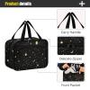 ALAZA Moon Sun Starry Night Toiletry Bag Travel Hanging Cosmetic Bag Portable Makeup Organizer for Women Men College Dorm Home Bathroom Business Trip view 4