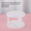 TITA-DONG 2pcs Plastic White Makeup Brush Holder with 49 Holes, Makeup Brush Drying Rack for Makeup Lover, Makeup Brush Stand for Pens, Pencils, Eyeliner, Cosmetic Brushes view 3