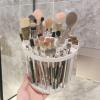 TITA-DONG 2pcs Plastic White Makeup Brush Holder with 49 Holes, Makeup Brush Drying Rack for Makeup Lover, Makeup Brush Stand for Pens, Pencils, Eyeliner, Cosmetic Brushes view 4