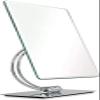 Tabletop Mirror Makeup Mirror HD Desktop Mirror Portable Large Compact Travel Household Dressing Mirror Multi- Angle Rotation Standing Makeup Mirror Silver Cosmetic Mirror view 1