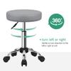 FURWOO Adjustable Salon Chair Small Rolling Stool with Wheels for Spa Salon Massage Home Office Grey view 4