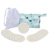 Teamoy 16 Pcs Reusable Makeup Remover Pads with Laundry and Storage Bag, Organic Rounds for Face, Super Soft and Absorption Wash Cloth Pads, Bear view 1
