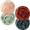 FRCOLOR 4pcs Colorful Shower Scrubber Reusable Bathing Mesh for Exfoliating Cleansing Skin for Relaxation and Circulation for Types view 1