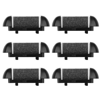 6 Pack Same Coarse Replacement Roller Heads for Electric Foot Filer Callus Remover for Feet Care Pedicure Tools Pedicure Kit Refill Rollers (6pcs Medium Coarse)