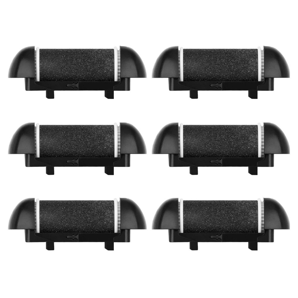 6 Pack Electric Pedicure Device Replacement Roller Head with Same Mineral Stone for Feet Care Grinding Heads for Eletric Callus Remover for Daily Maintenance (6pcs Light Coarse)