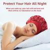 2 Pack Satin Bonnet Silk Bonnet for Sleeping Women, Hair Sleep Bonnets for Women, Wide Soft Band Large Sleep Cap for Curly Hair Braids view 3