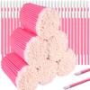 Teenitor 600 Pcs Lip Applicators Disposable Lip Brush, Lip Wands Applicators, Lipstick Applicators Disposable Doe Foot Applicator Lip Brush Wands Pink view 1