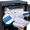 AW BYOOTIQUE Spa Towel Warmer Cabinet for Facial, 46L Extra Large Capacity, 2in1 Professional Black Double Hot Towel Cabinet Heater Machine for Beauty Salon,Barber,Massage,Hair Salon,Estheticians view 2